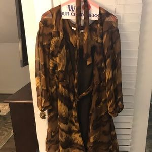 Diane von Furstenberg animal print wrap dress